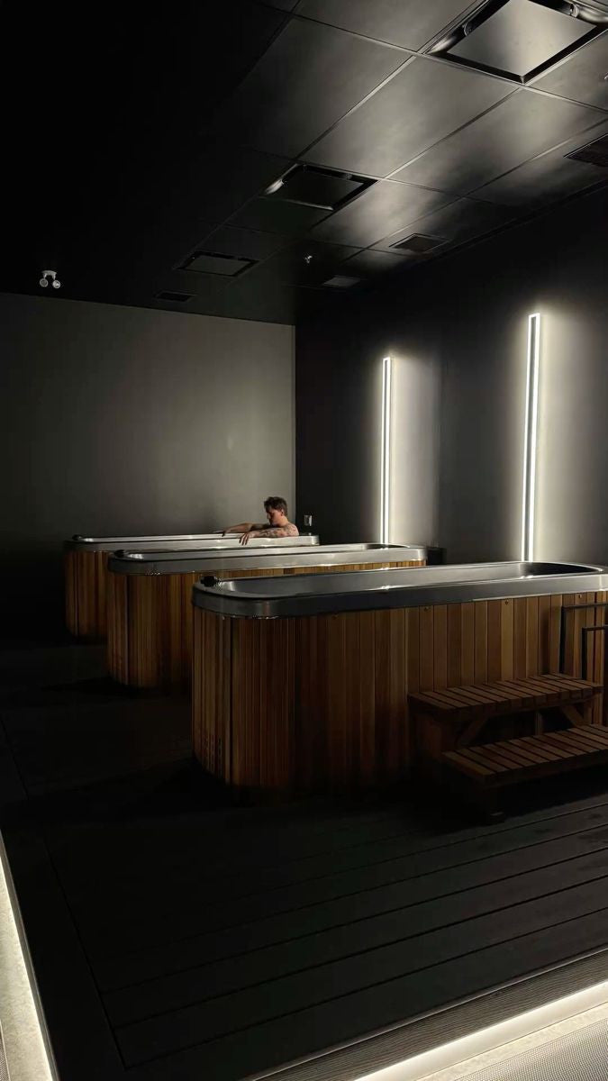 Baños de inmersión en un espacio interior, imagen facilitada